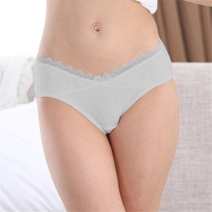 Les femmes de culottes de maternité Bump Sous-vêtements de grossesse Gris ZWW11166GY
