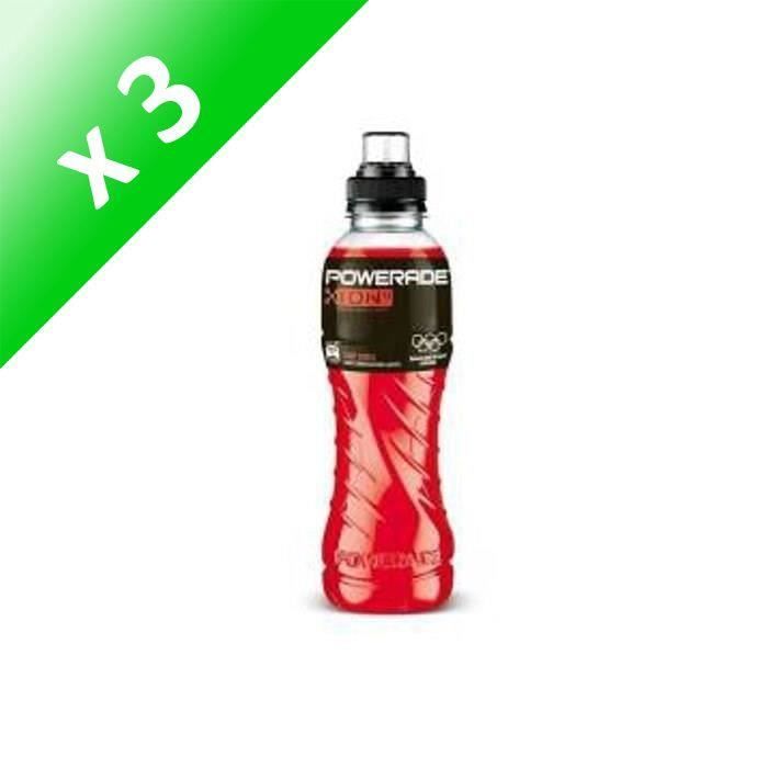 POWERADE Boisson Goût Cerise (Lot de 3x 50 cl)
