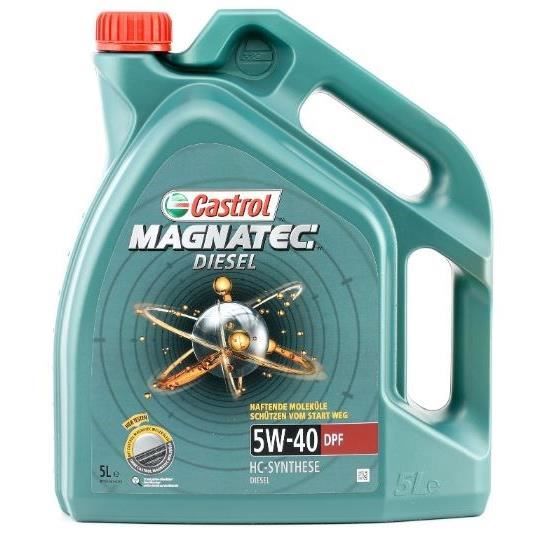 CASTROL Huile-Additif Magnatec Diesel DPF - Synthetique / 5W40 / 5L