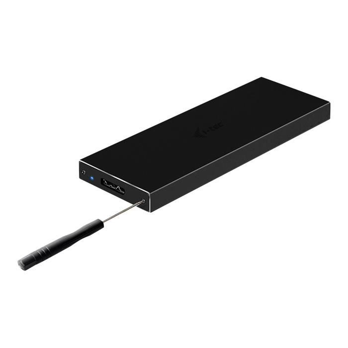 I-TEC Boîtier Pour Disque Dur MySafe M.2 - USB 3.0 Host Interface Externe - Noir - M.2 - USB 3.0