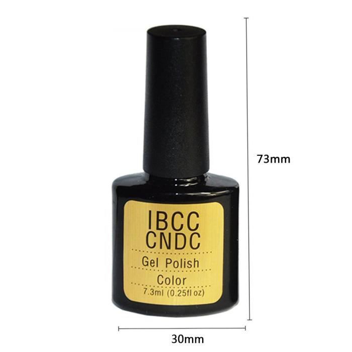 Ibcccndc 7.3Ml Soak Off Vernis À Ongles Nail Art Manucure Outils Séchage Rapide Sain, Argent + Or