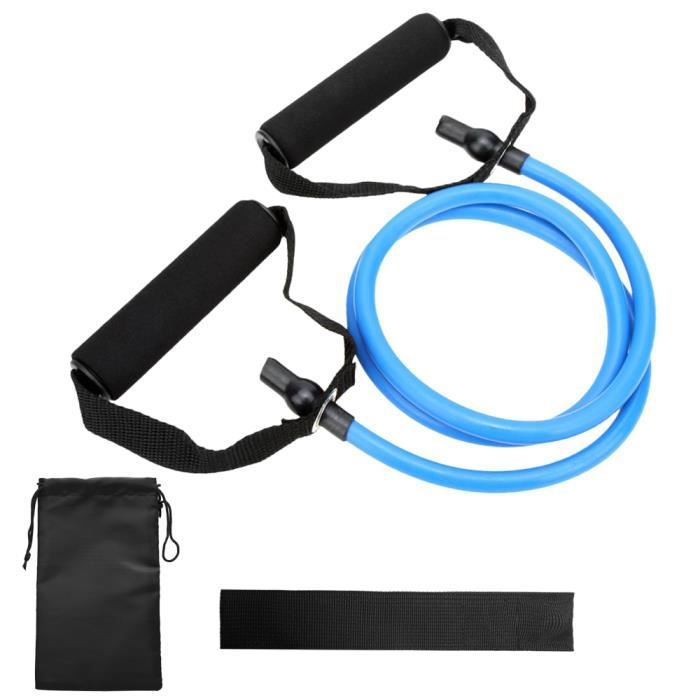 Bandes de tube de tonification de résistance Bande d'exercice élastique d'entraînement physique avec ancrage de porte et sac de -86