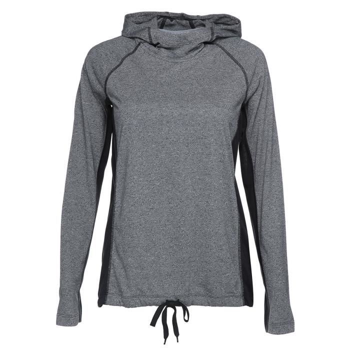 UNDER ARMOUR Sweat à capuche THREADBORNE TRAIN HOOD TWIST - Femme - Noir