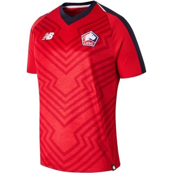LOSC Maillot de football Homme Rouge New Balance