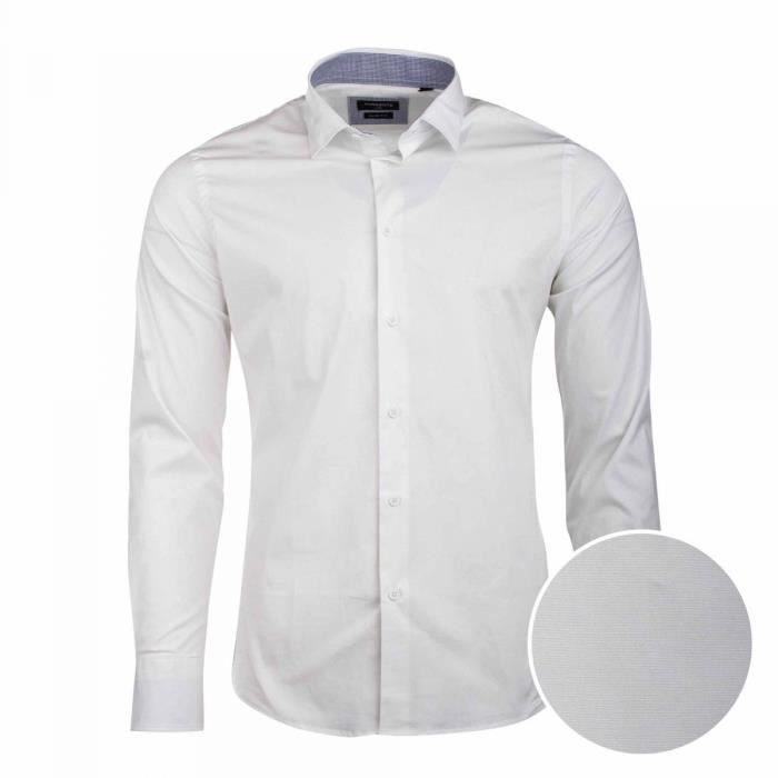 Chemise Slim fit manches longues Coton Homme TORRENTE