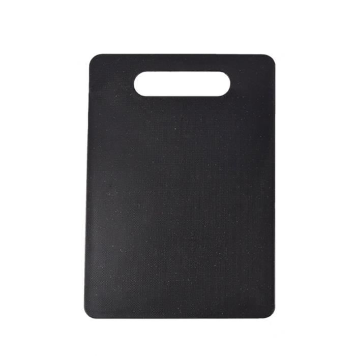 Planche à découper matérielle PP de ménage Planche à découper rectangulaire antidérapante Planche à découper portative-noir