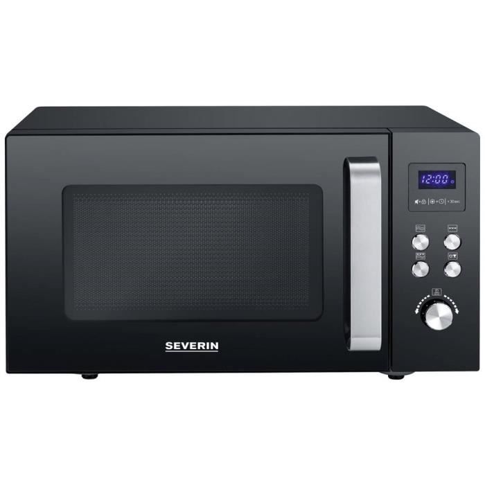 Severin MW 7763 Micro-ondes noir, acier inoxydable 900 W fonction grill
