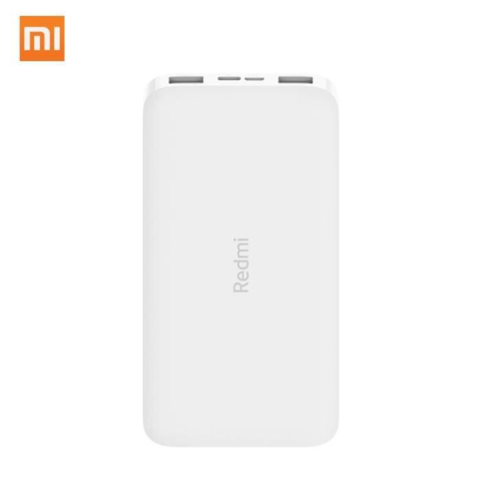 Xiaomi Redmi Powerbank 10000mAh Version Standard Power Bank Double USB Adaptateur Secteur Chargeur Portable Multifonctionnel Power