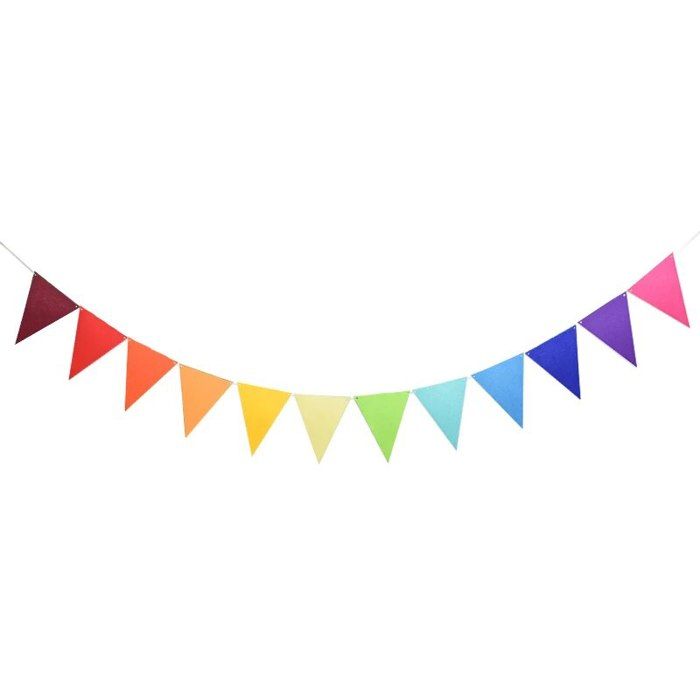 Guirlande Fanion Vert Et Blanc - 8m (2x4m) Pour Décoration Intérieur/extérieur Mariage, Anniversaire, Jardin
