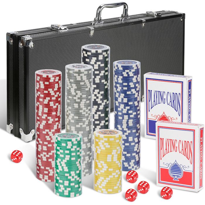 vidaXL Jeu de poker avec 1000 jetons Aluminium pas cher
