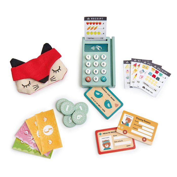 Set carte bancaire jouet - TENDER LEAF TOYS - TL8257 - Bois - Gris - 3-8 ans Set carte bancaire jouet - TENDER LEAF TOYS - TL8257 - Bois - Gris - 3-8 ans