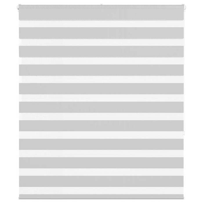 vidaXL Store zèbre gris clair largeur du tissu 1309 cm polyester store à enrouleur zébré store zébré pour fenêtre store 4014450