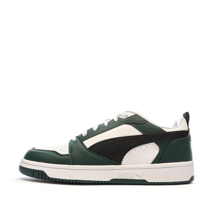 Puma Baskets - PUMA - Rebound V6 Low - Noir et Blanc - Lacets - Tige Synthétique