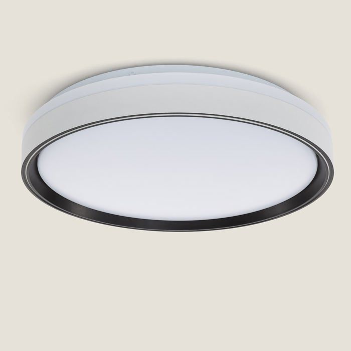 Plafonnier LED 24W Rond Ø400 mm Nysted Noir