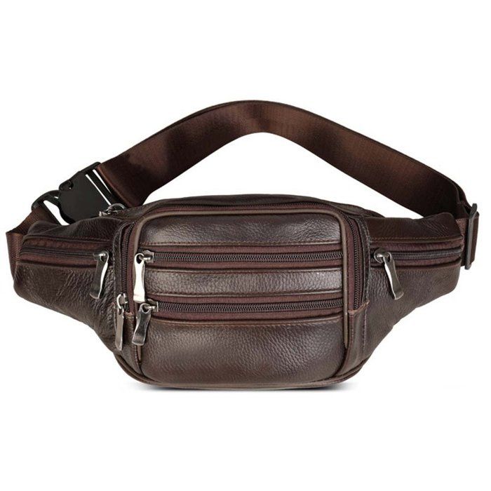 Sac Bandoulière Sacoche Ventrale Sac Banane Vintage En Cuir