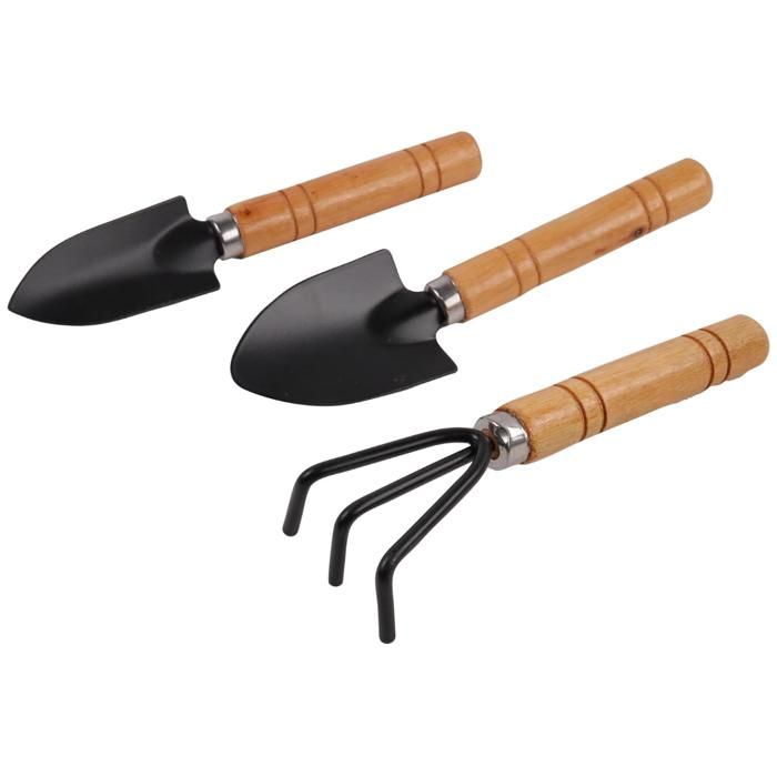 Set De 3 Outils De Jardinage pour Enfant - Outils de Jardinage - Métal - Jardin - Nature Plante Jeu pour Enfant - À Partir de 3 Ans