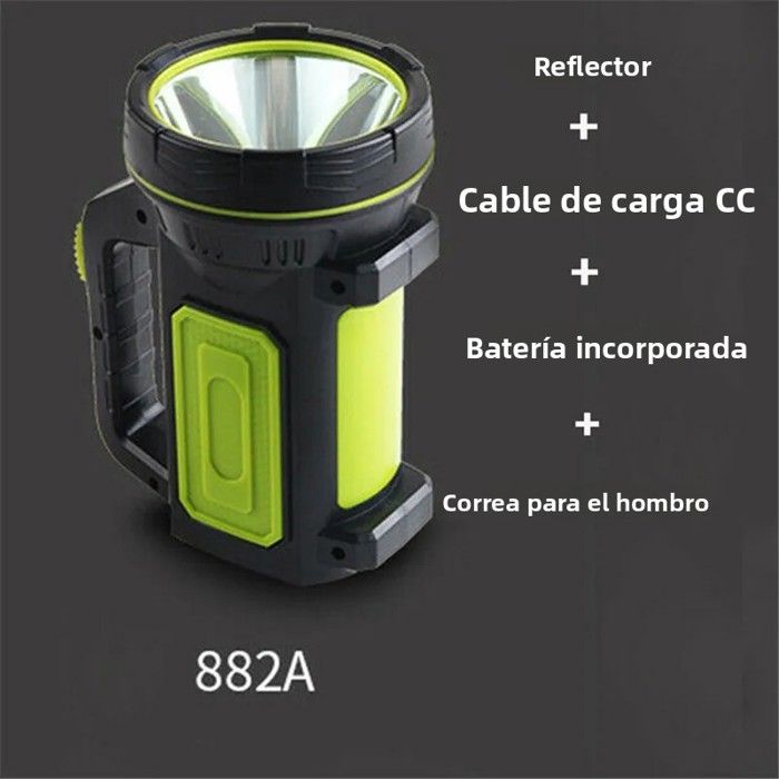 Lampe de recherche LED rechargeable puissante avec 2 modes déclairage torche efficace pour les urgences la randonnée K114