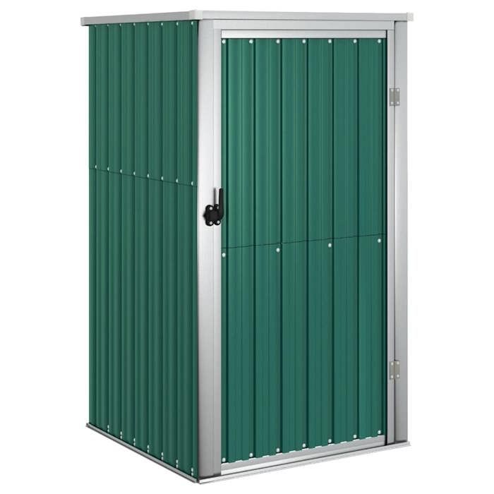 HSF®Armoire haute Vert - Abri à outils de jardin vert 88x89x161 cm acier galvanisé cpw3070268