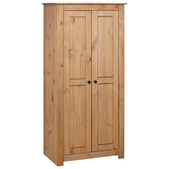 Garde-robe - vidaXL - Pin massif - 80x50x1715 cm - Brun - Assortiment Panama