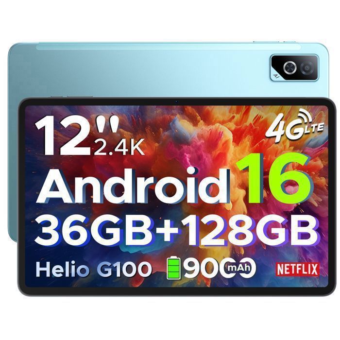 DOOGEE Tab G6 Pro Tablette Tactile Android 16,2.4K,90Hz,12