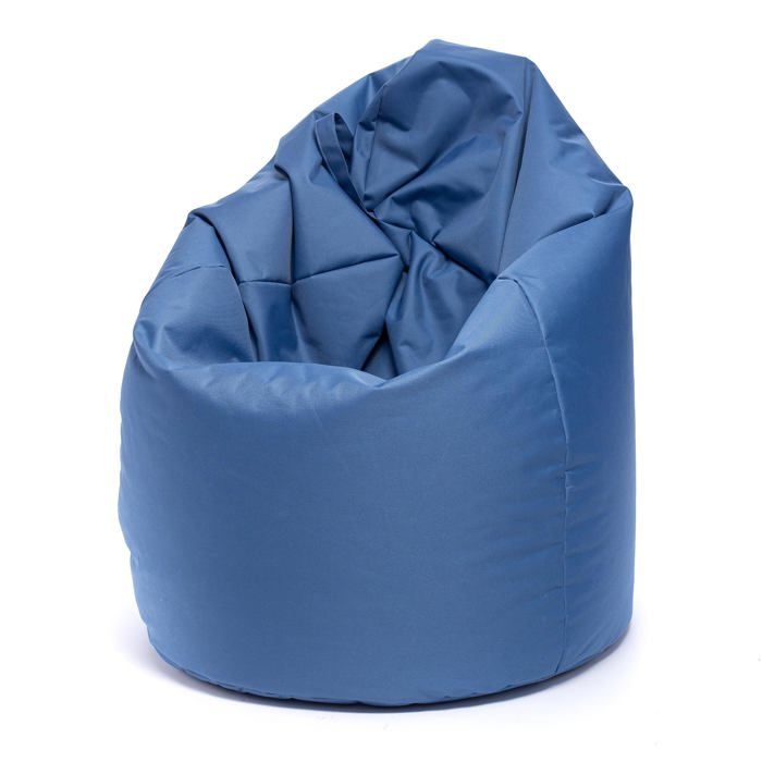 Sako Pouf Poire Extérieur Pouf Chambre Enfant Tissu Imperméable Fauteuil L 70x110cm Ivoire Ecopuf