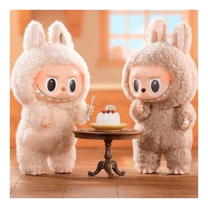 Aléatoire2-labubu Peluches Monster Series depremière générationsuperbes cadeaux-Jaune clair et marron clair PELUCHE PELUCHE