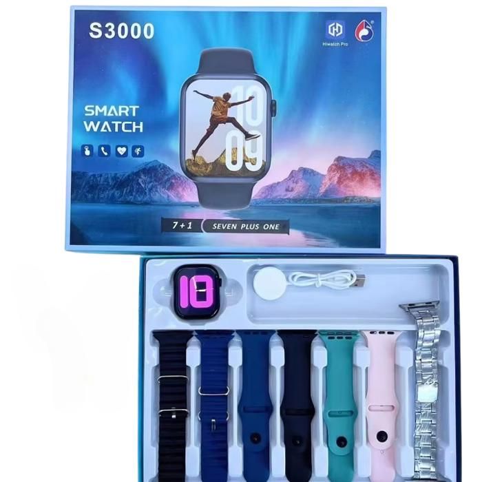 Montre Connectée S3000 Sport Smartwatch 49mm Écran HD 202” Recharge Sans Fil Batterie Longue Durée Compatible Android iOS