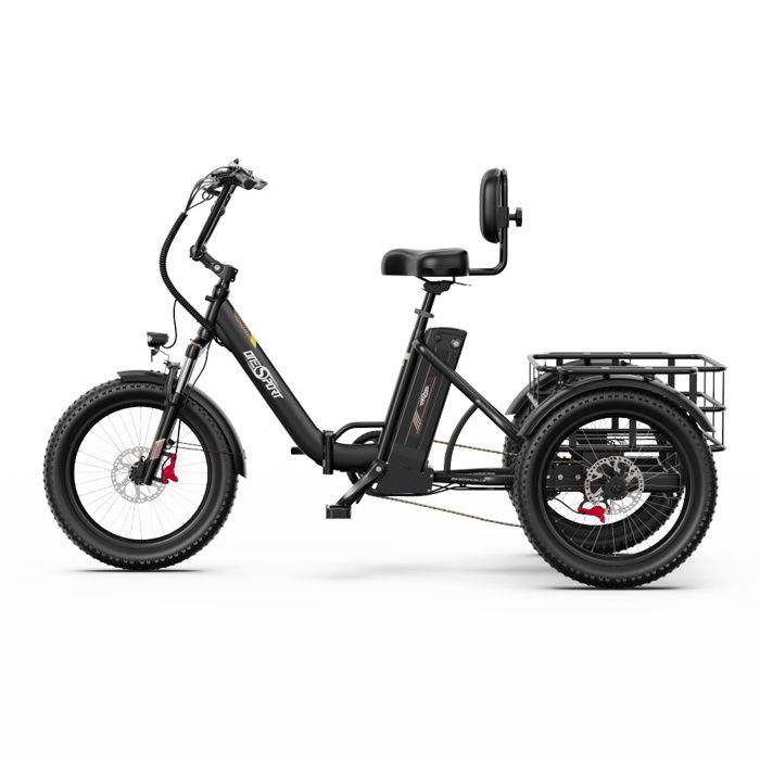 Tricycle Électrique Onesport OT30 Pro – Ultra Stable Forte Charge & Grande Autonomie Noir
