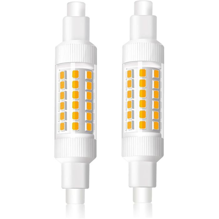 TRAHOO-Ampoule R7s LED 78mm 8W Blanc Chaud 3000K LED R7s Lampe Equivalent 70W Ampoule Halogène J78 830LM AC220-240V Angle[J462]