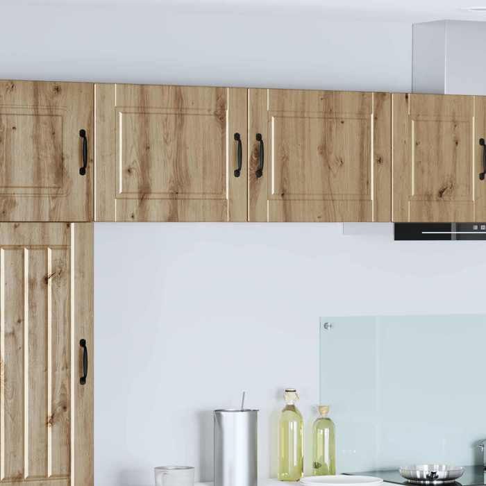 Armoire de cuisine - (2 pcs) - Meuble rangement - Chêne artisanal 50x31x40 cm A3634