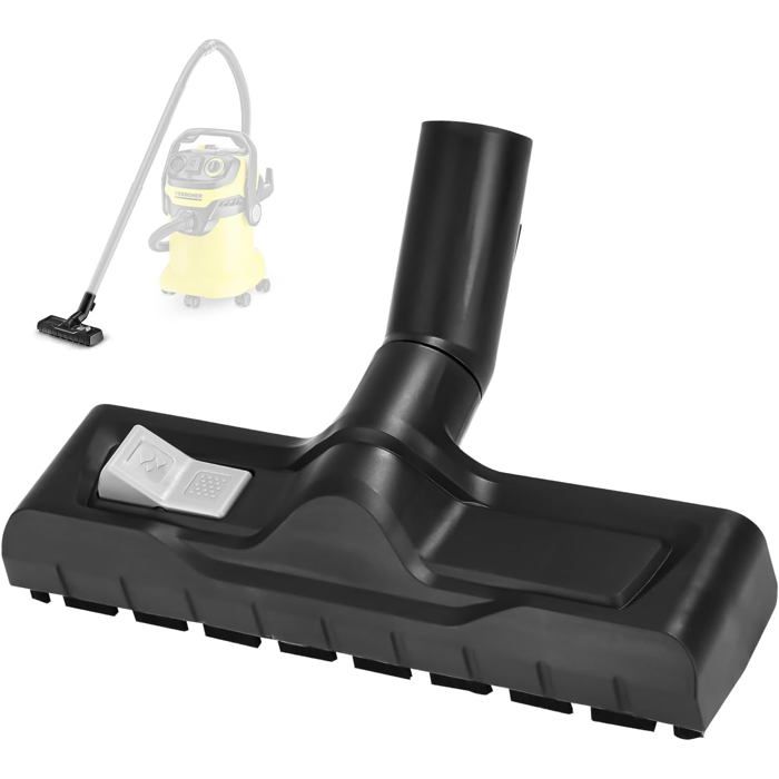 35mm Brosse Aspirateur pour Kärcher WD3 WD4 WD5 WD6 le port de la brosse peut changer de sol sec/humideNoir