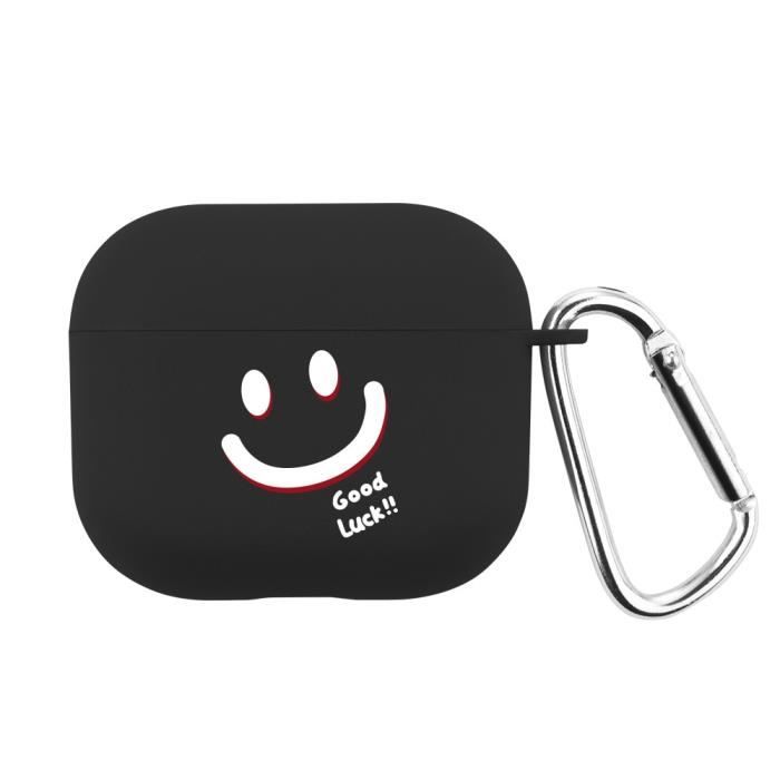 Coque En Silicone Souple Pour AirPods Pro 3 - Housse Ultra Mince Anti-Choc Avec Porte-clés, Protection Complète, Chargement Sans Fil Compatible - Blanc