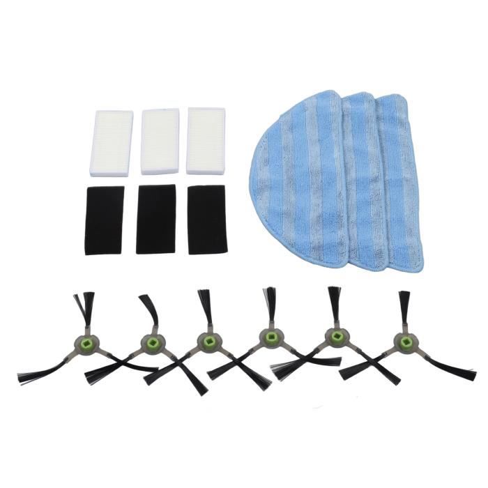 Zilimontt For Ultenic For T10 Lite Lot de 10 chiffons de rechange en microfibre pour aspirateurs robots Zilimontt For Ultenic For T10 Lite Lot de 10 chiffons de rechange en microfibre pour aspirateurs robots