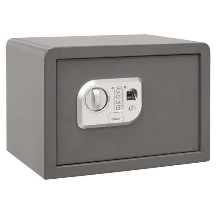 Coffre-Fort Arregui T25K 17L - Serrure Clé - Acier 3mm - 25x35x25cm - Fixation Mur/Sol