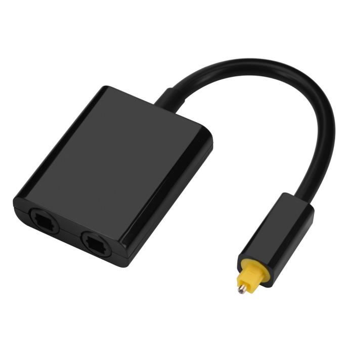 Répartiteur audio optique numérique à double port Toslink Cable audio 1 à 2  sorties-FUT - Cdiscount Informatique