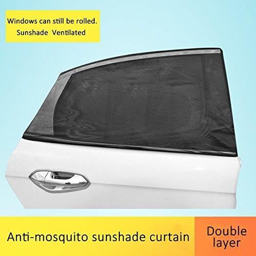 2 PCS Rideau pare soleil fenêtre de voiture en maille anti-uv  anti-moustique pour la plupart des voitures(55*110cm) - Cdiscount Auto