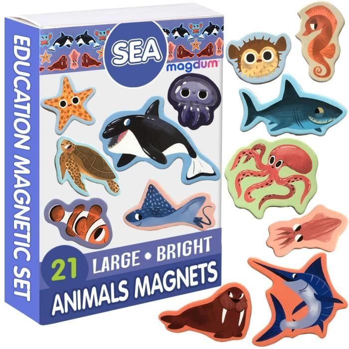 6 x Chouette magnet frigo aimant animaux pour enfant - Aimants