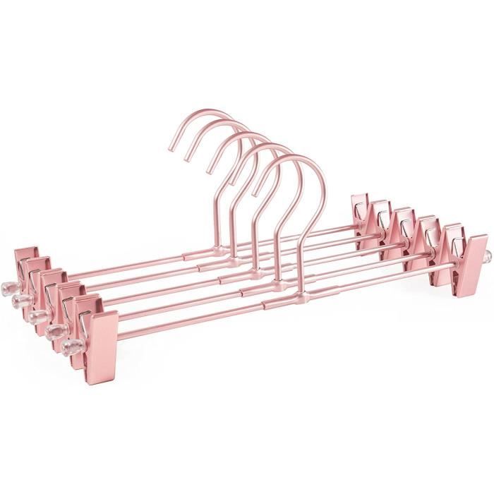Lot de 10 cintres en métal pour pantalons, chaussettes, jupes, 30 cm