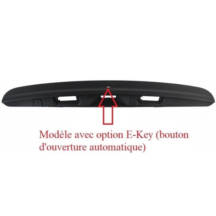 Baguette de coffre Noire avec Option E-Key pour NISSAN QASHQAI 1.5 DCI 106 02/2007-10/2013 Avec Option E-Key (ouverture Automatique)