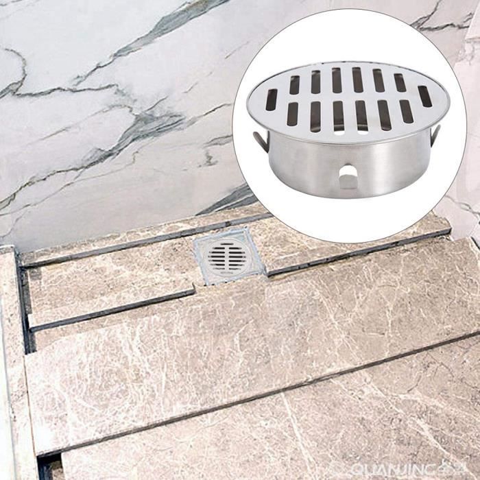 Drain De Douche Humide Avec Couvercle Attrape-cheveux. Regard De Drainage  Inox Avec Grille Inox Sur Égout. Plomberie, Conduites D'eau, Équipements  D'égout. Concept De Nettoyage Et De Débouchage. Illustration Vectorielle De  Dessin Animé