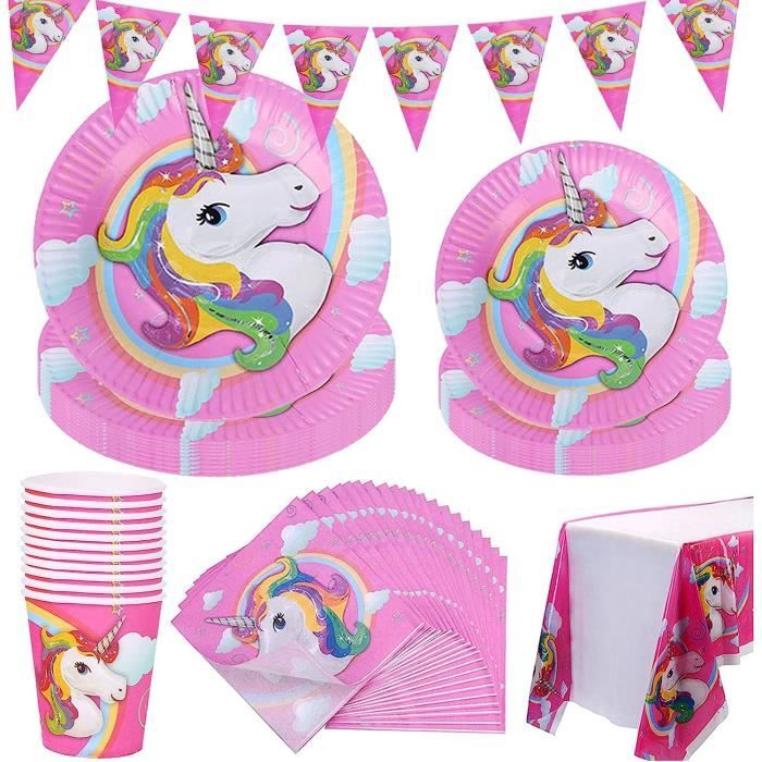 Kit Anniversaire Licorne 32 Enfants main image 1