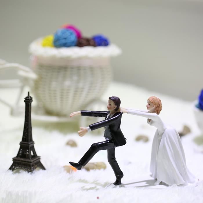 Mariee Marie Gateau De Mariage Topper Decoration Drole Partie De