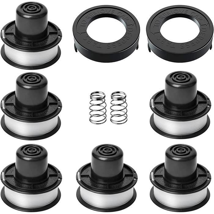 Cache-bobines Fauhapyway Pour Débroussailleuse Black & Decker - Lot De 2, En ABS Résistant - Compatible GL315, GL350, GL650 Et Autres Modèles - Installation Sans Outil