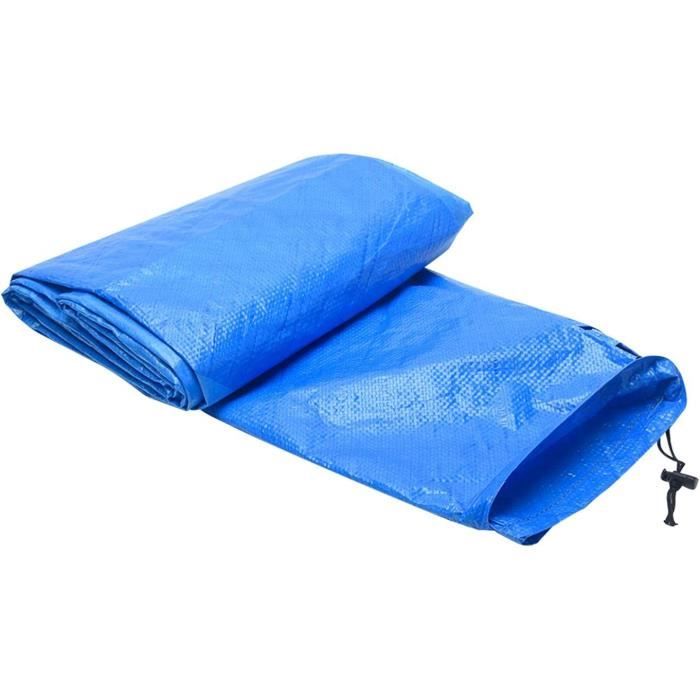 Bâche Protection Piscine Rectangulaire Hors-sol - 300x200 Cm - Résistante Intempéries