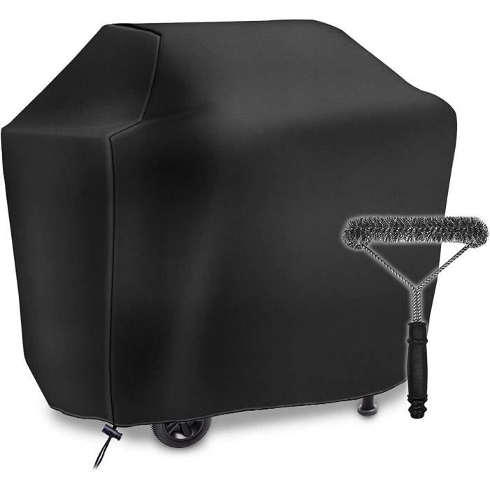 Housse De Protection Barbecue 145x61x117 Cm - Tissu Polyester Anti-UV, étanche - Pour Weber Et Autres Modèles