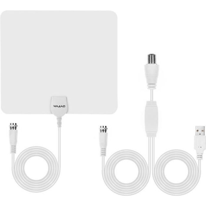 Antenne Hors Parabole Antenne Tv Hd Numerique Interieure Ultra Mince Avec Amplificateur Longue Portee De 80 Km Blanc Antenne Rateau Avis Et Prix Pas Cher Cdiscount