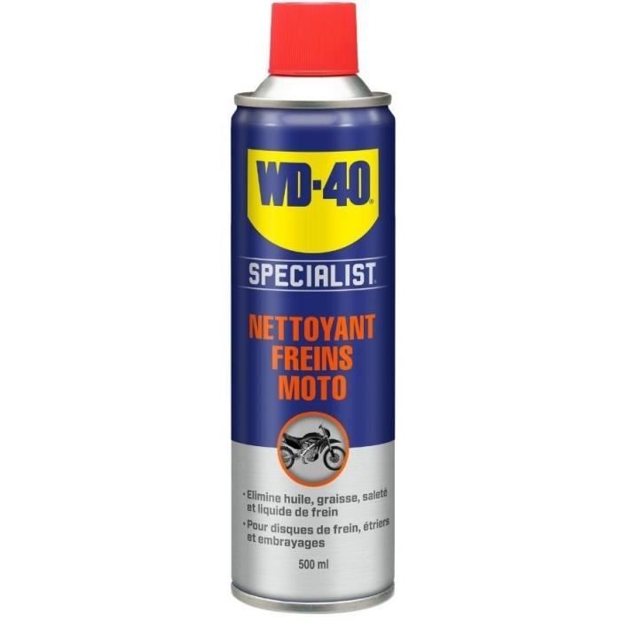 WD-40 - Nettoyant Frein Moto 500Ml