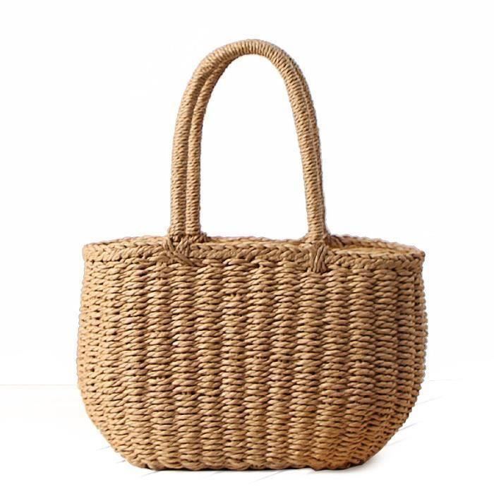 résine osier Panier à Linge en Rotin Look Grand doublé Linge Vêtements Panier Poubelle Avec Couvercle