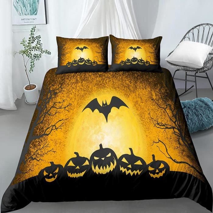 Housse De Couette 140x200 Chauve-Souris De Dessin Animé Parure De