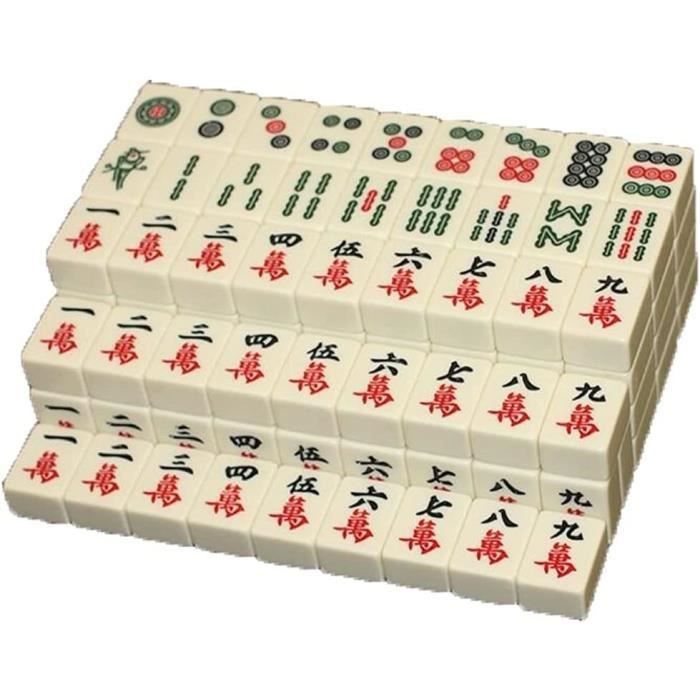 Tuile Mahjong Version Chinoise du Jeu Jeu Facile à Lire Mahjong Jeu adapté for Les Jeux Chinois